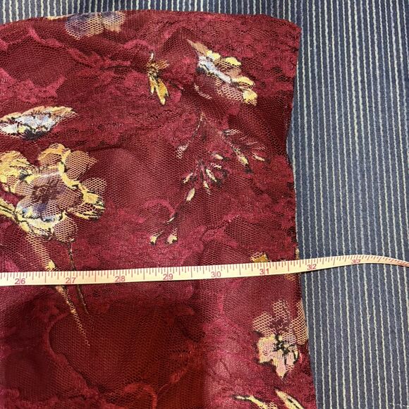 Speechless Lace Dress Womens L Burgundy Floral Romantic Cottagecore Party - Picture 6 of 7